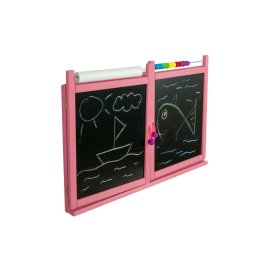 Tabla magnetica / creta pentru copii pe perete - roz, 3Toys.com