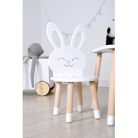 Scaun pentru copii - Iepure - alb, Ourbaby®