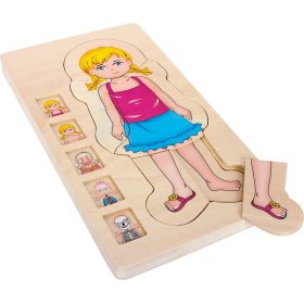 Small Foot Puzzle de anatomie din lemn, small foot
