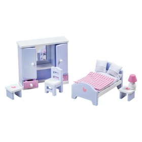 Tidlo Mobila dormitor din lemn violet-albastru deschis