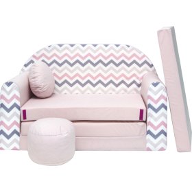 Canapea pentru copii Valuri - roz, Welox