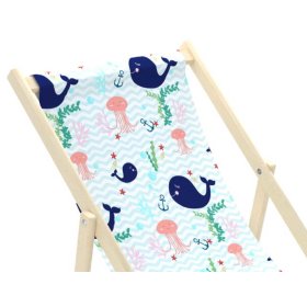Scaun de plaja pentru copii Balene si meduze, Chill Outdoor