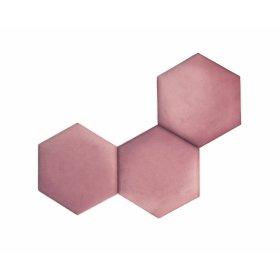 Panou tapițat hexagonal - roz, Ourbaby®