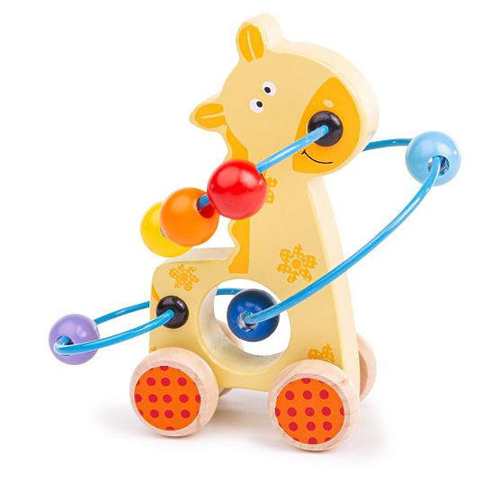 Bigjigs Baby Girafe Labirint pe roți