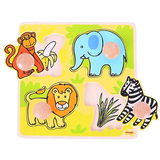 Bigjigs Toys primul meu puzzle de safari