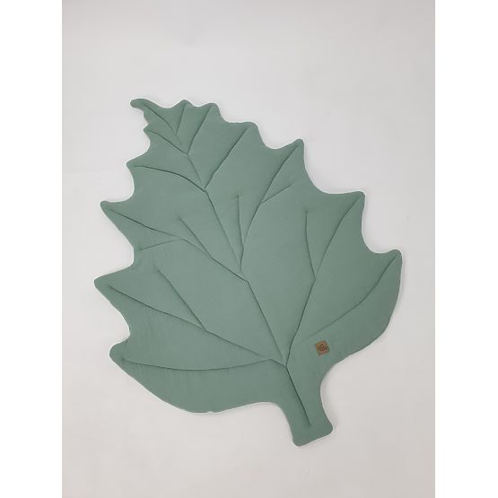 Covoraș de joacă din bumbac Leaf - verde