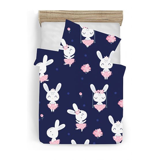 Lenjerie de pat pentru copii Bunny Ballerina