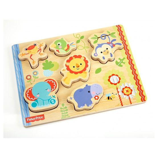 Fisher Price lemn puzzle