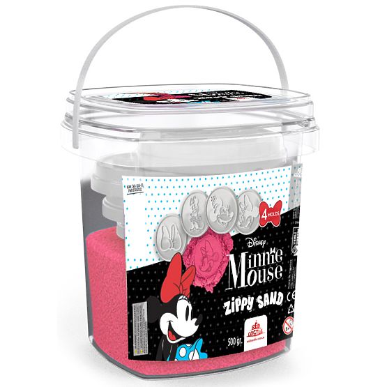 Nisip kinetic Minnie Mouse - roz + forme