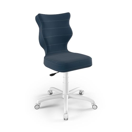 Scaun ergonomic pentru birou ajustabil la înălțimea 159-188 cm - albastru marinăresc