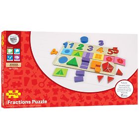 Bigjigs Toys Tablă didactică Numere, culori, forme, Bigjigs Toys