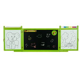 Tablă magnetică/cretă pentru copii pe perete - verde, 3Toys.com