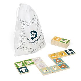 Domino din lemn Bigjigs Toys - animale de pădure, Bigjigs Toys