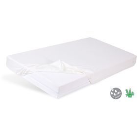 Foaie de bambus impermeabila 120x60 cm - alba, Babymatex