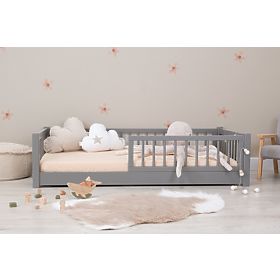 Pat pentru copii Montessori Ourbaby - gri, Ourbaby®