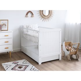 Pătuț pentru copii Baby Magic 120x60 cm - alb