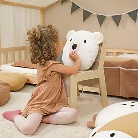 Perna din muselină Ourbaby Ø 35 cm Urs - ecru, Ourbaby®