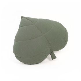 Pernă muselină Ourbaby 38x35 cm Frunză - verde, Ourbaby®