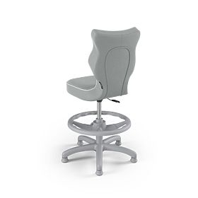 Scaun ergonomic pentru copii ajustabil la înălțimea de 119-142 cm - gri, ENTELO