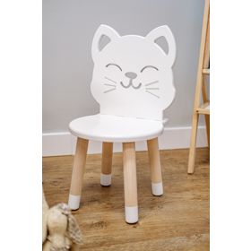 Scaun pentru copii - Pisicuță - alb