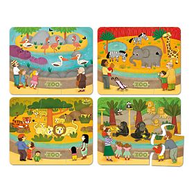 Vilac Puzzle din lemn Zoo, Vilac